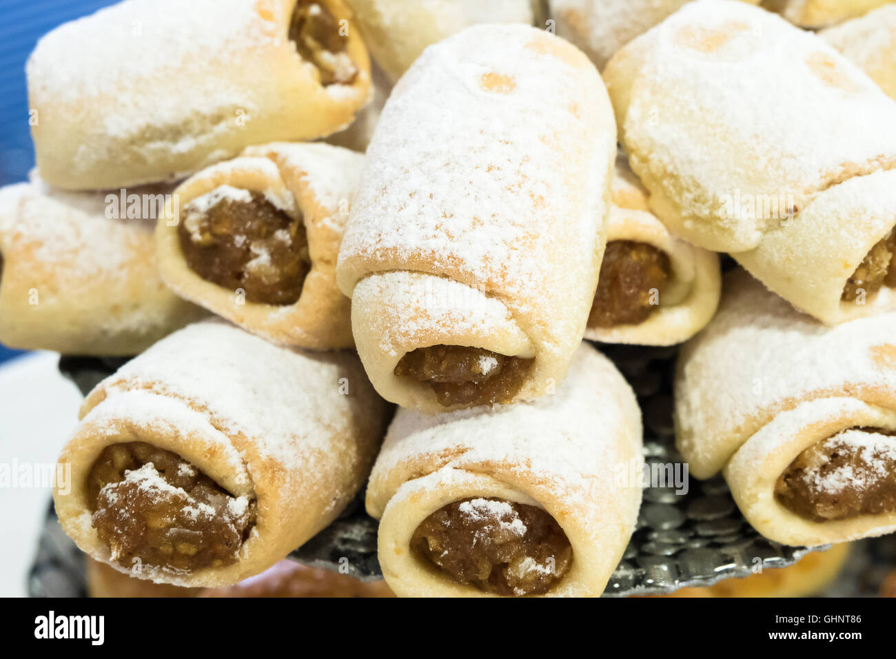 Türkischen Rezept: Mini-Apfelkuchen, Cookies Stockfoto
