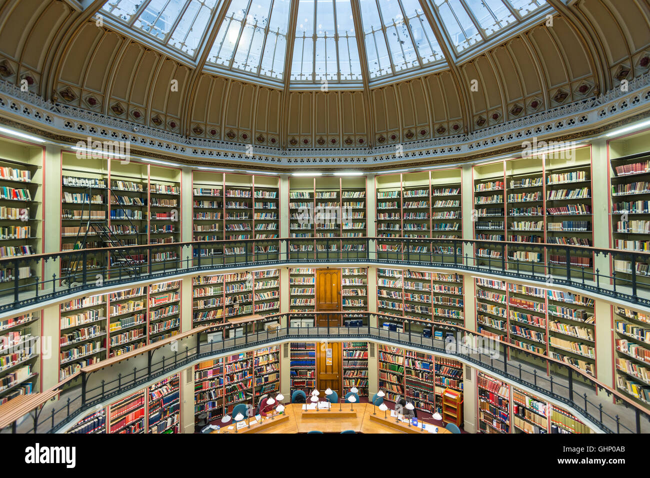 Gewölbte Leseraum, Bibliothek Maughan, Kings College London, London, Vereinigtes Königreich Stockfoto