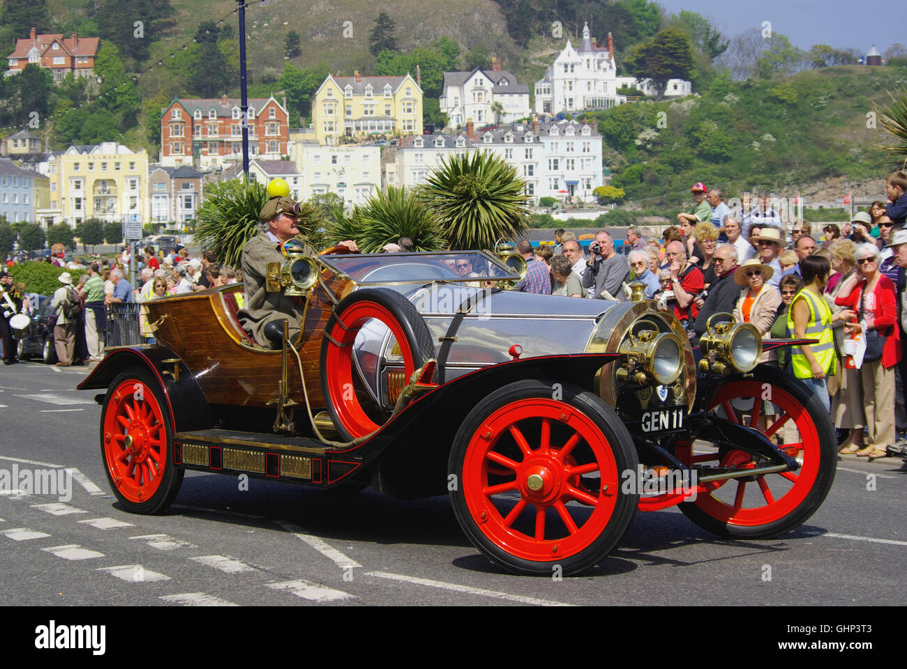 Chitty Chitty Bang Bang GEN II bei Llandudno Victorian Extravaganza, Stockfoto