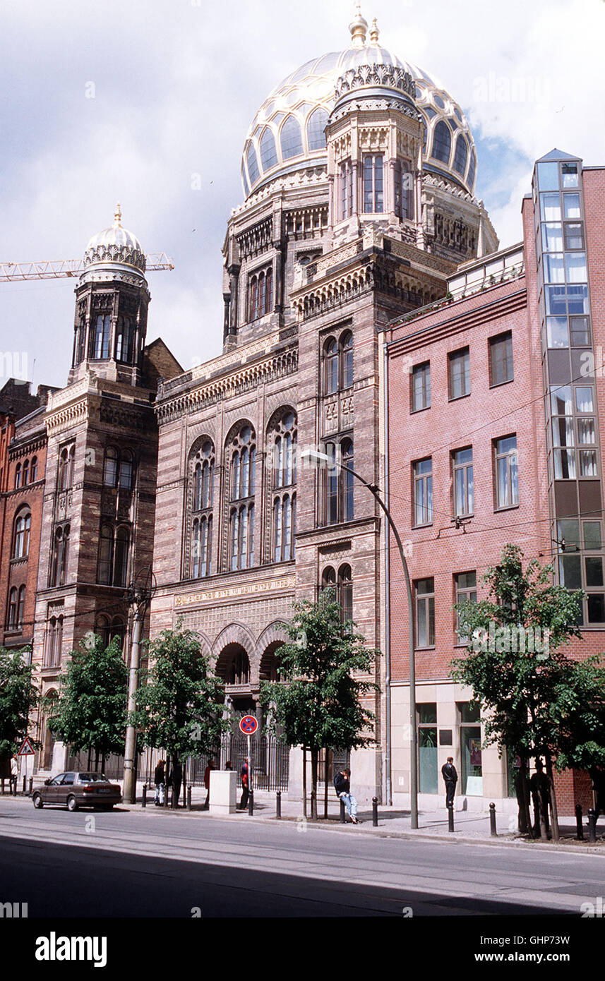 Bilderbuch Deutschland - Berlin-Mitte, der Historische Stadtkern, zogen in Seltener Dichte Spuren, Schauplätze Und Monumente Deutscher Geschichte Auf. Foto: Die Jüdische Synagoge in Berlin-Mitte. Stockfoto