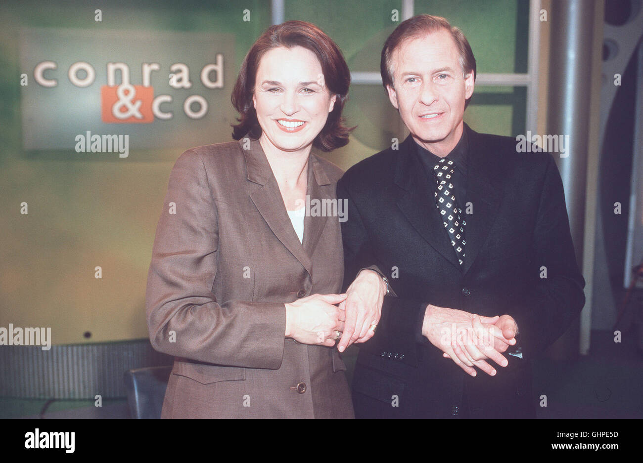 Conrad & Co. SUSANNE CONRAD, l. Hut Heute MICHAEL HOLM Zu Gast aka. Wenn Das Hobby Leiden schafft Stockfoto