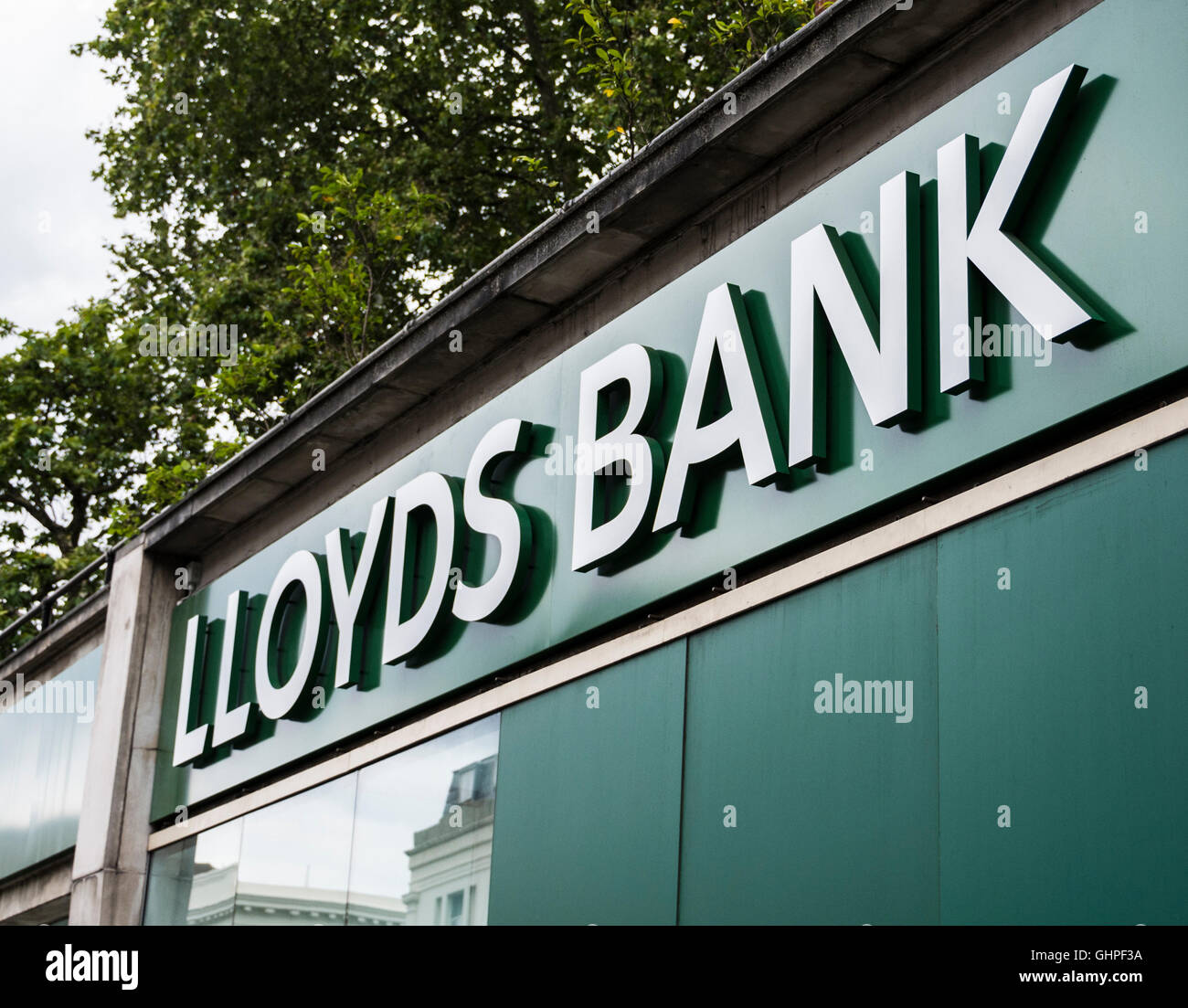 Lloyds Bank Beschilderung am Königsweg, Chelsea, London, UK Stockfoto