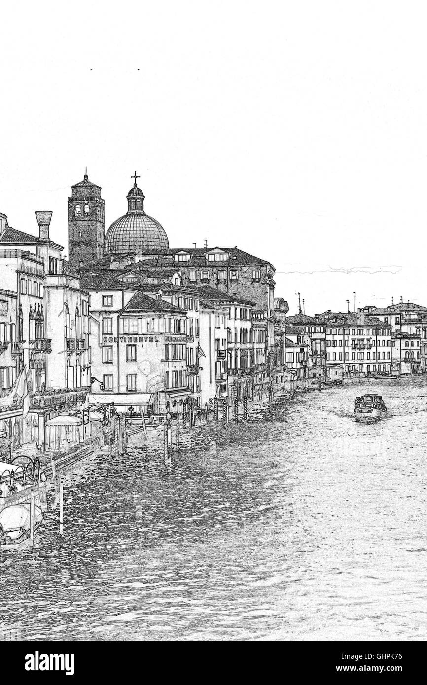 Der Canal Grande, Venedig. Stockfoto