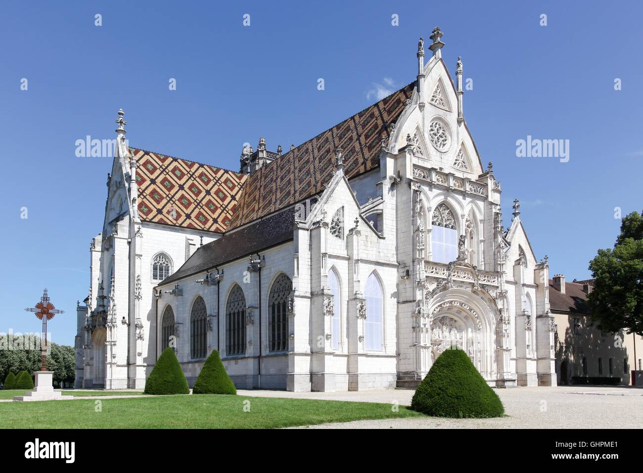 Königliche Kloster von Brou in Bourg-En-Bresse, Frankreich Stockfoto
