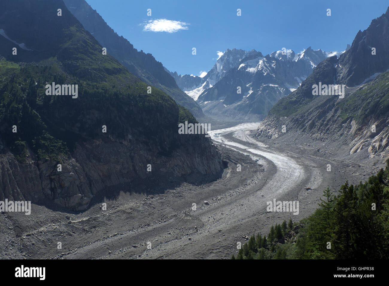 HAUTE-SAVOIE: Chamonix: Massif du Mont Blanc, 1934 vintage map Stock Photo - Alamy