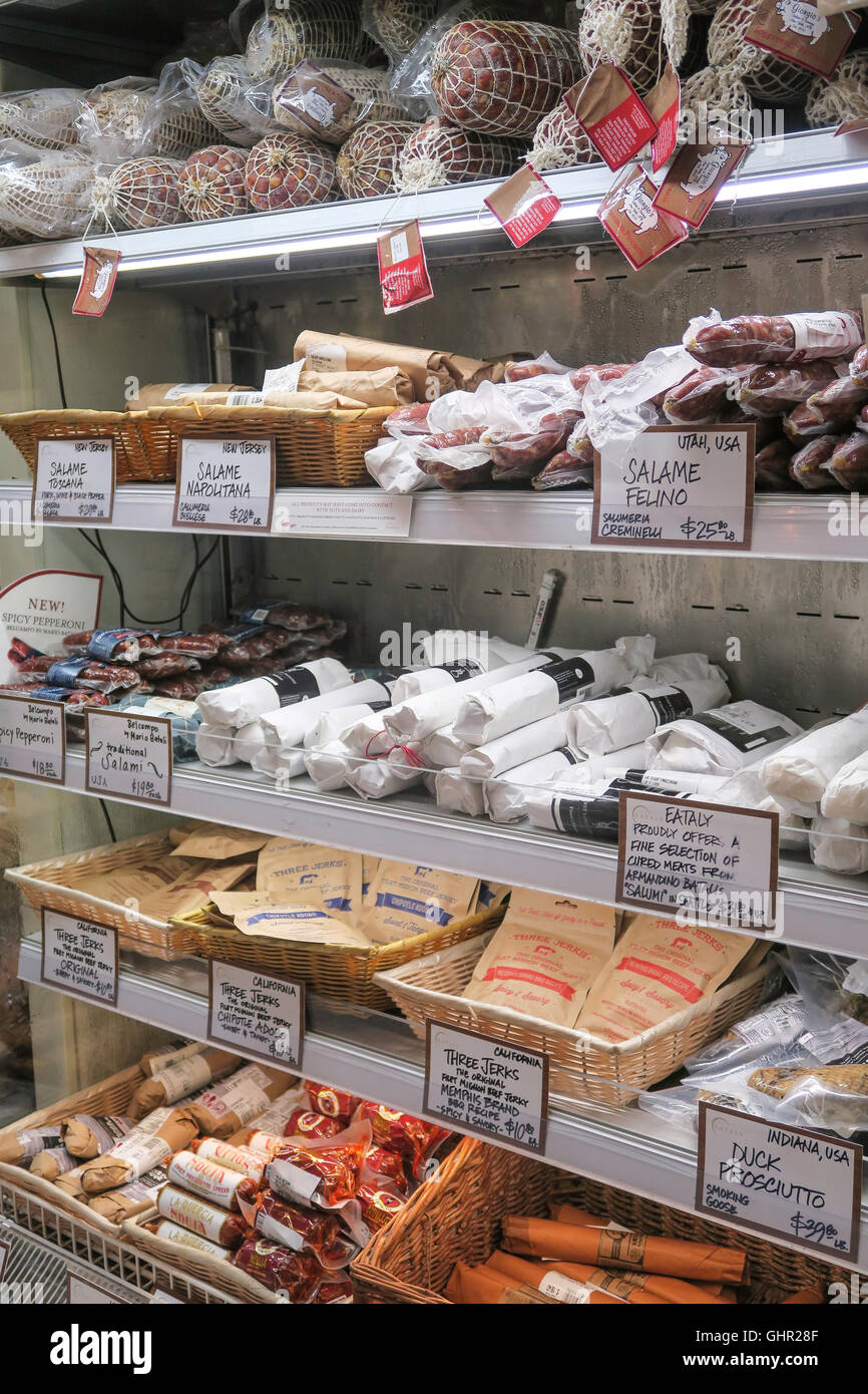 Eataly italienischen Markt, NYC Stockfoto