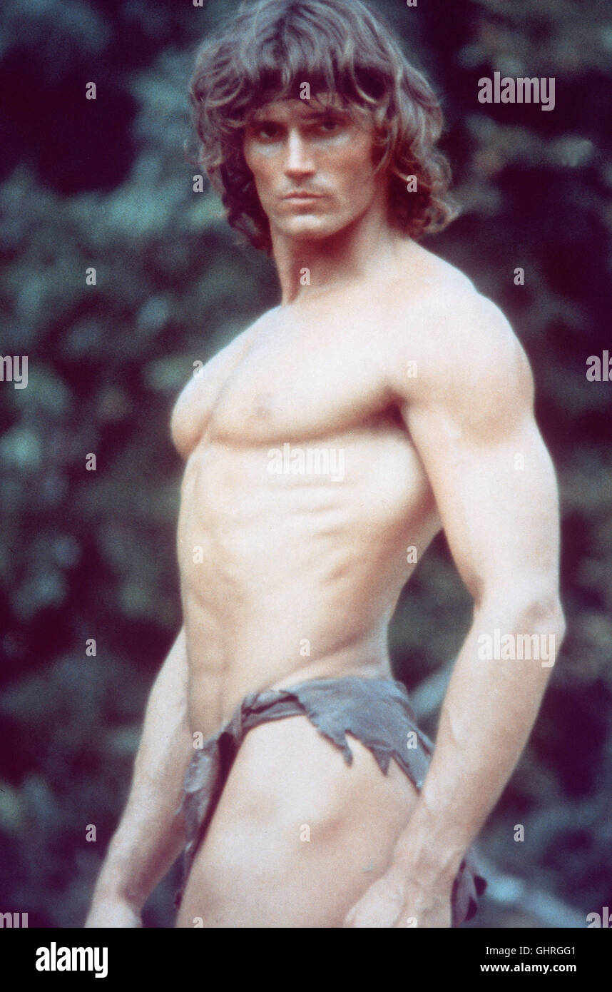 Tarzan, Herr des Urwalds - Szene Mit Tarzan (O'KEEFE Meilen). Regie: John Derek aka. Tarzan der Apeman Stockfoto