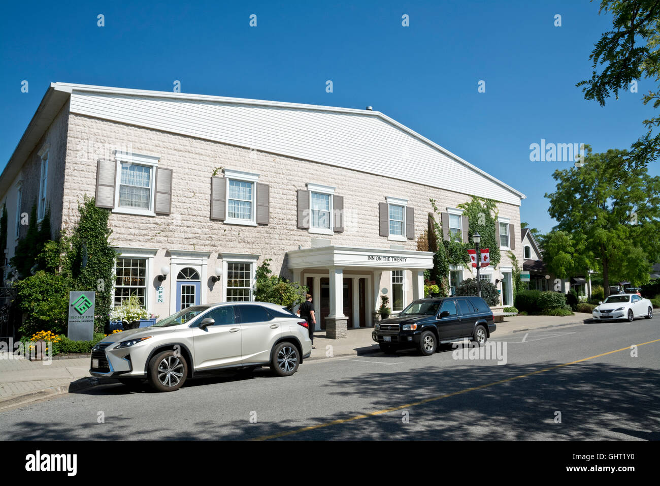 Inn auf die zwanzig Hotel im malerischen Niagara-Halbinsel, in der Stadt von Jordanien, Ontario, Kanada. Stockfoto