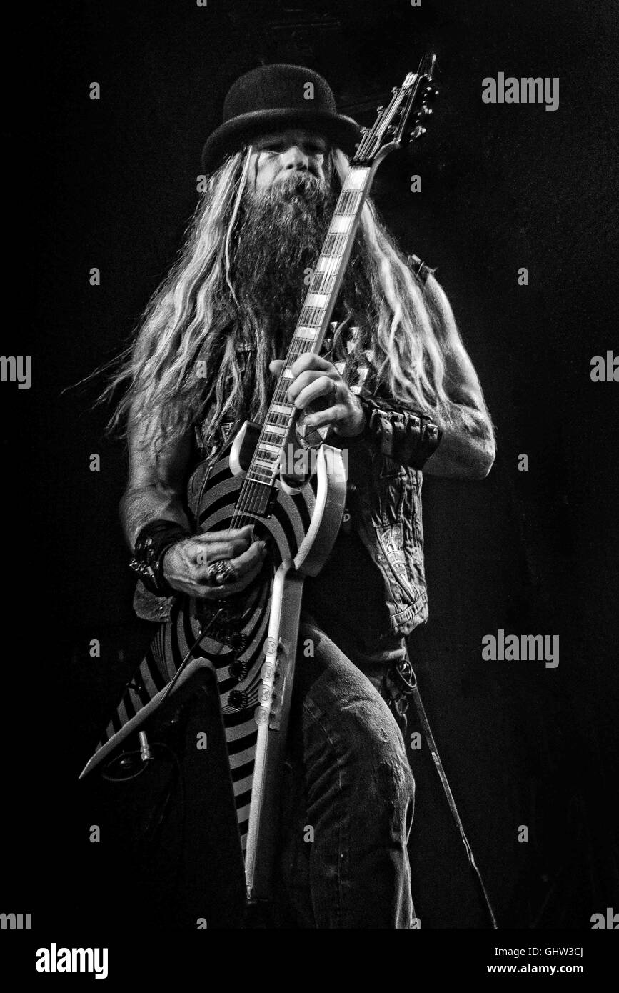 Toronto, Ontario, Kanada. 8. August 2016. US-amerikanischer Rock-Gitarrist, Sänger, Songwriter, ZAKK WYLDE im Phoenix Theatre in Toronto in seinem Buch der Schatten II Tour durchgeführt. © Igor Vidyashev/ZUMA Draht/Alamy Live-Nachrichten Stockfoto