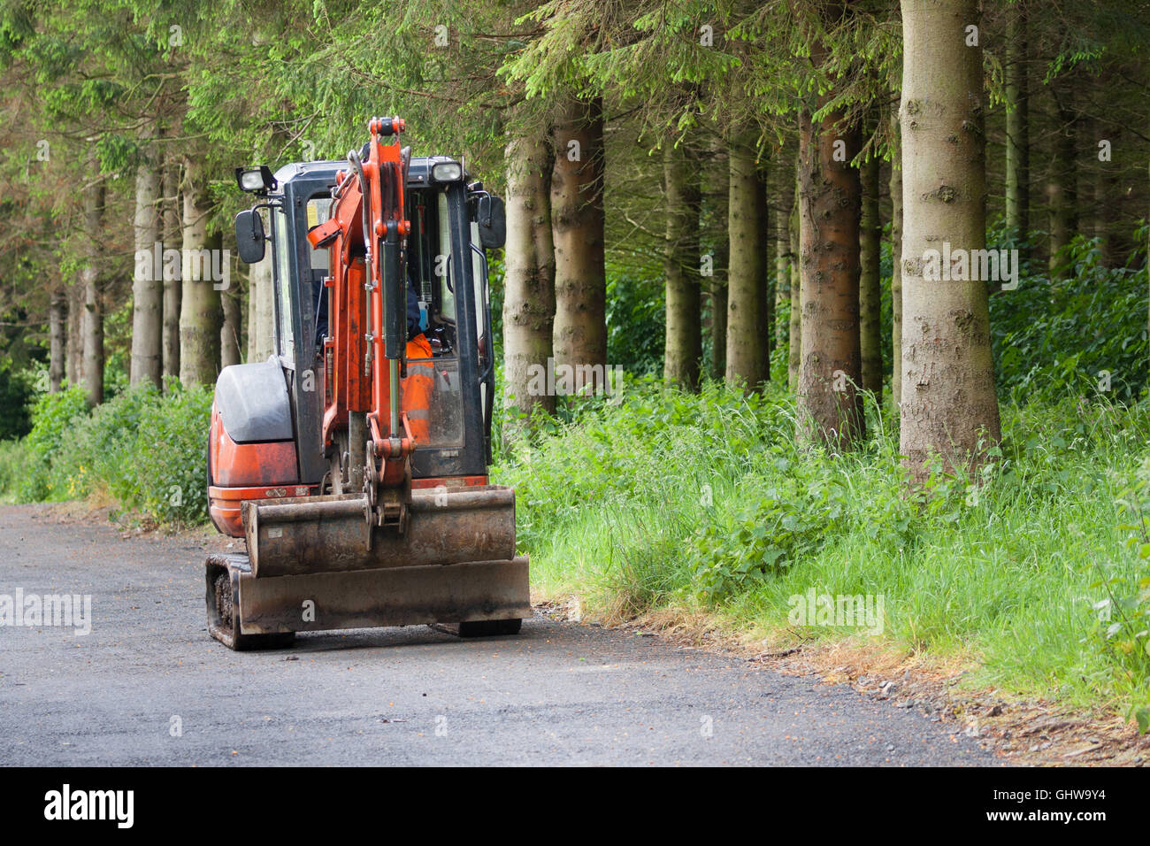 Mini-Baufahrzeug Stockfoto