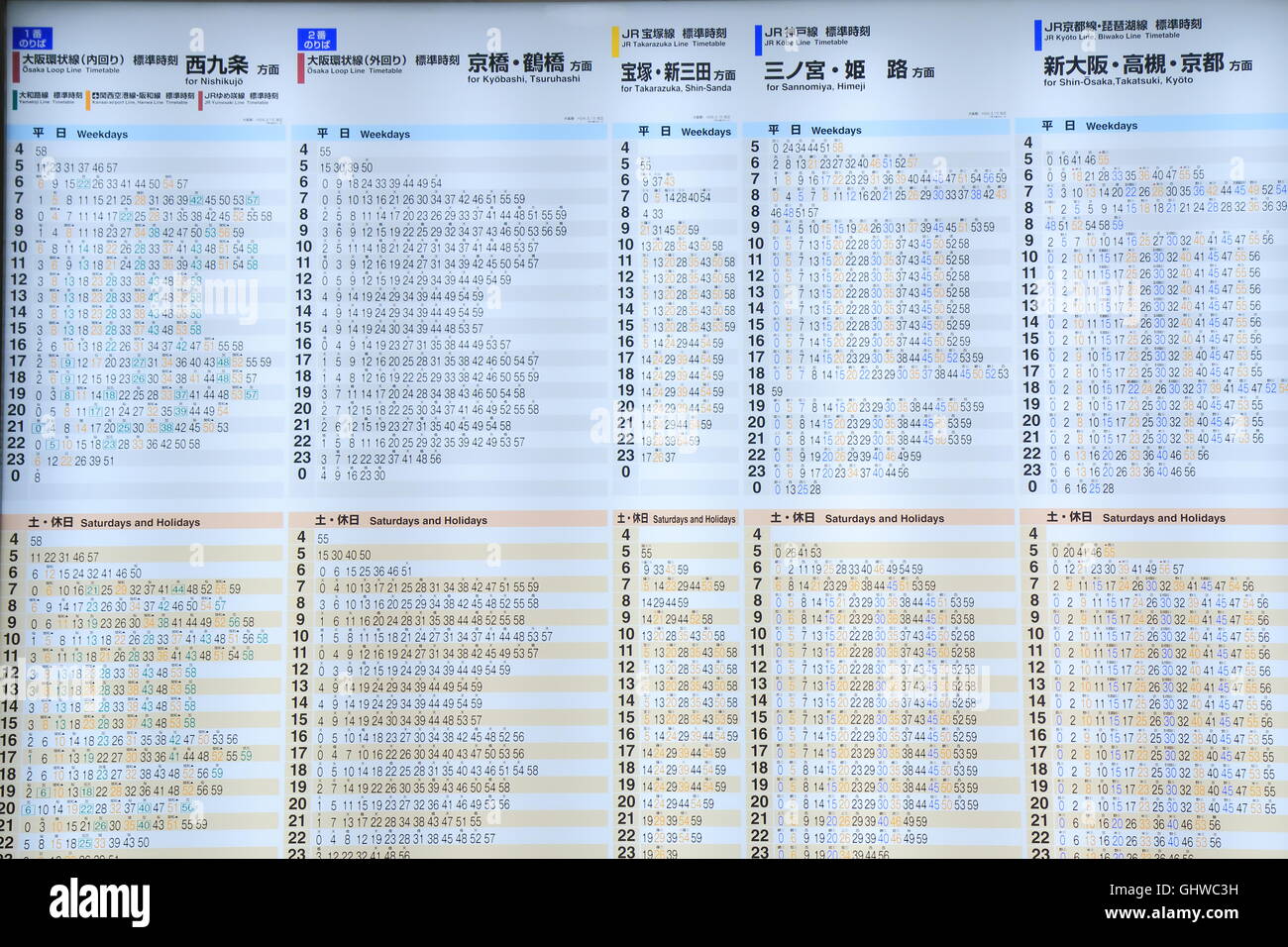 JR Fahrplan JR Japan Railways Betreiben Umfangreiche Zugverbindungen 
