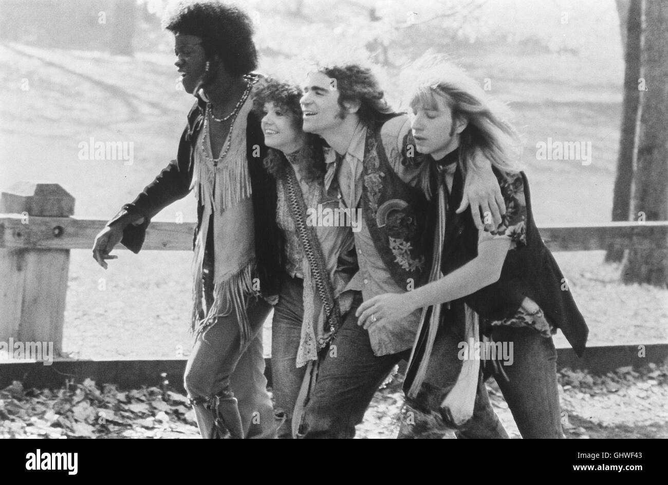 Haar - ORF2 050 Eine Filmfassung des Rockmusicals "Hair" Über Die Flower-Power-Generation der 60er Jahre. Szene Mit Claude (JOHN SAVAGE) Und behandeln WILLIAMS Regie: Milos Forman aka. Haare Stockfoto