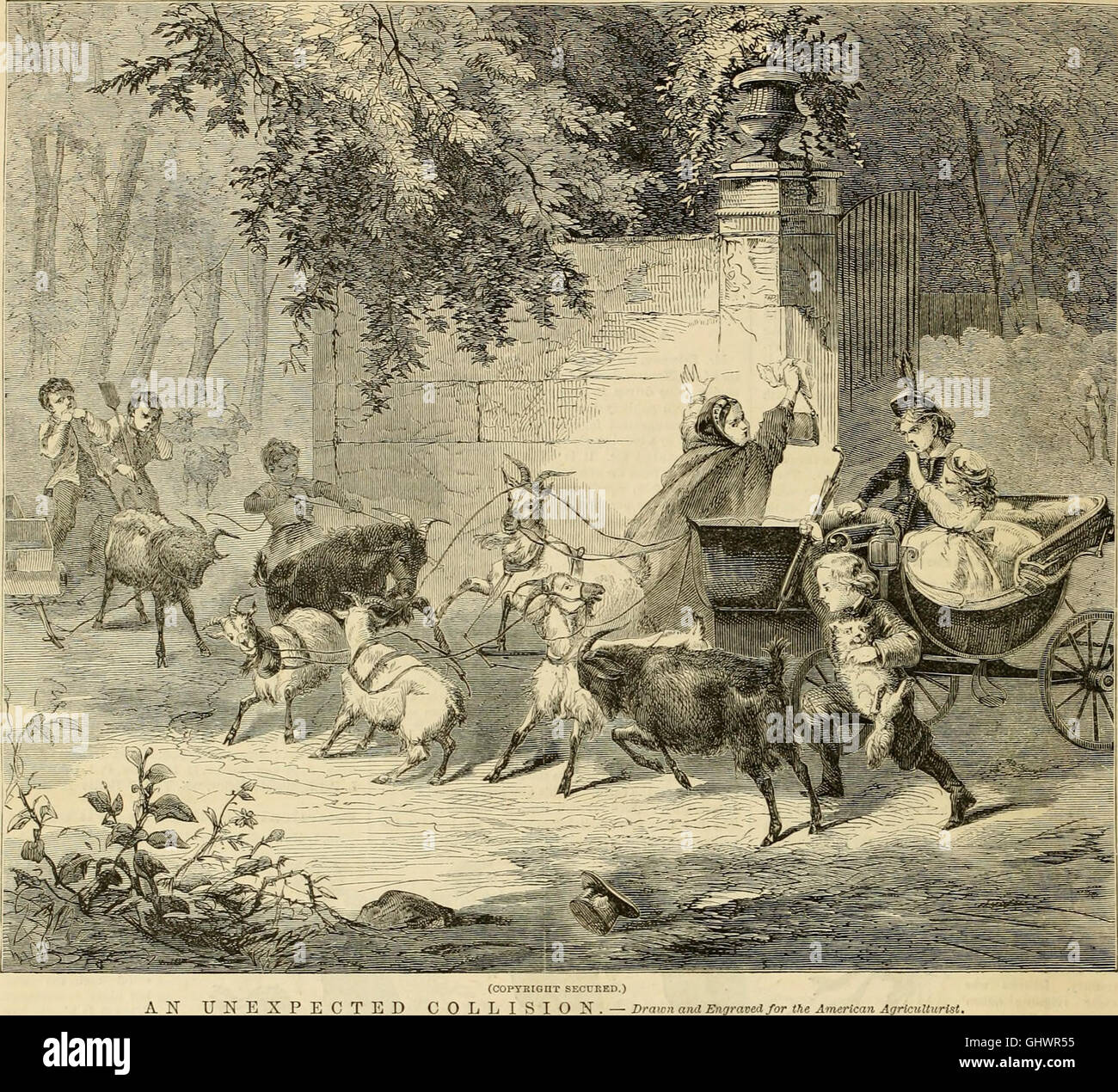Amerikanischen Landwirt für Hof, Garten und Haushalt (1868) Stockfoto