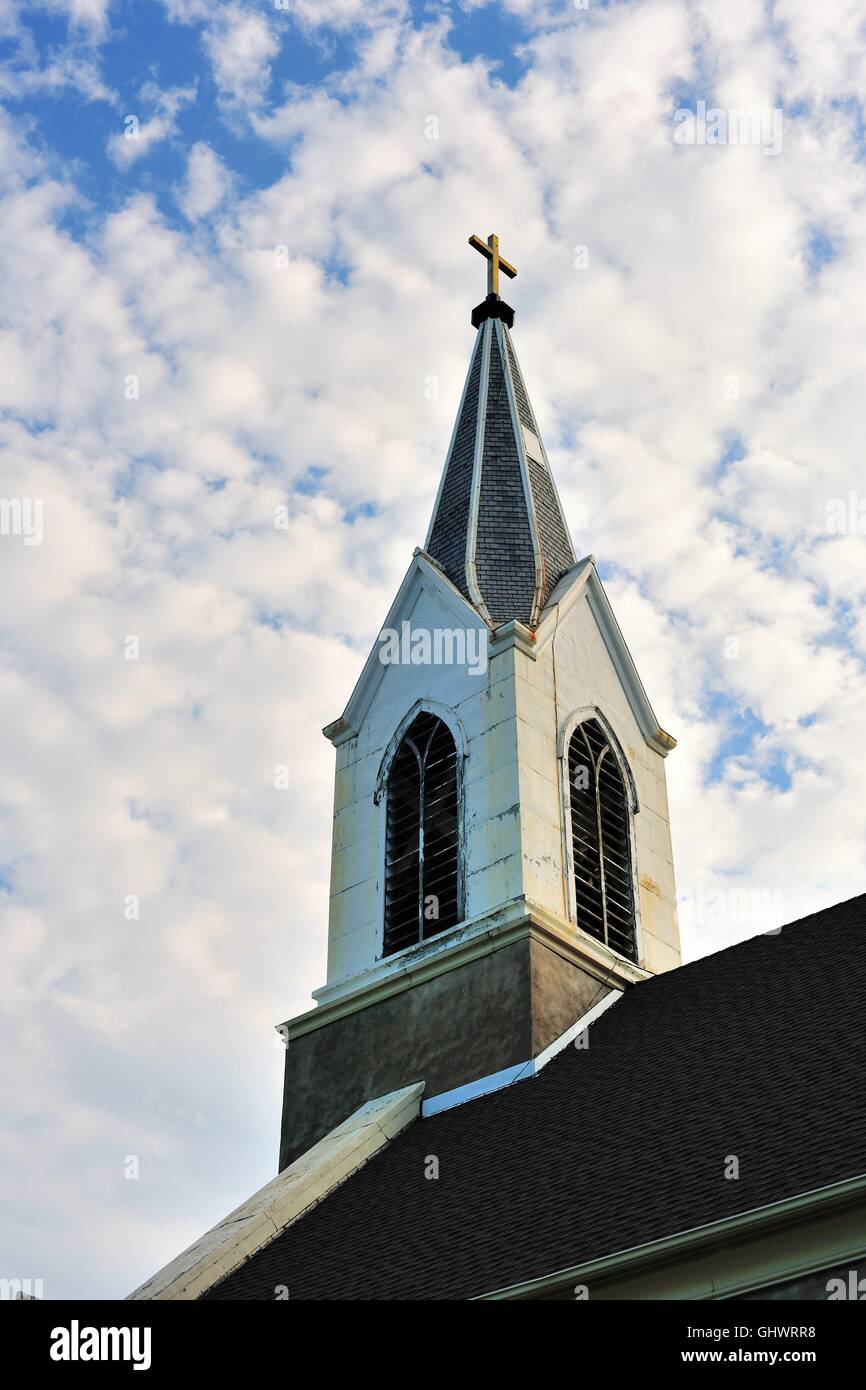 St. Donatus Katholische Kirche in St. Donatus, Iowa. Die Kirche befindet sich in der Dubuque, Iowa Erzdiözese. USA. Stockfoto