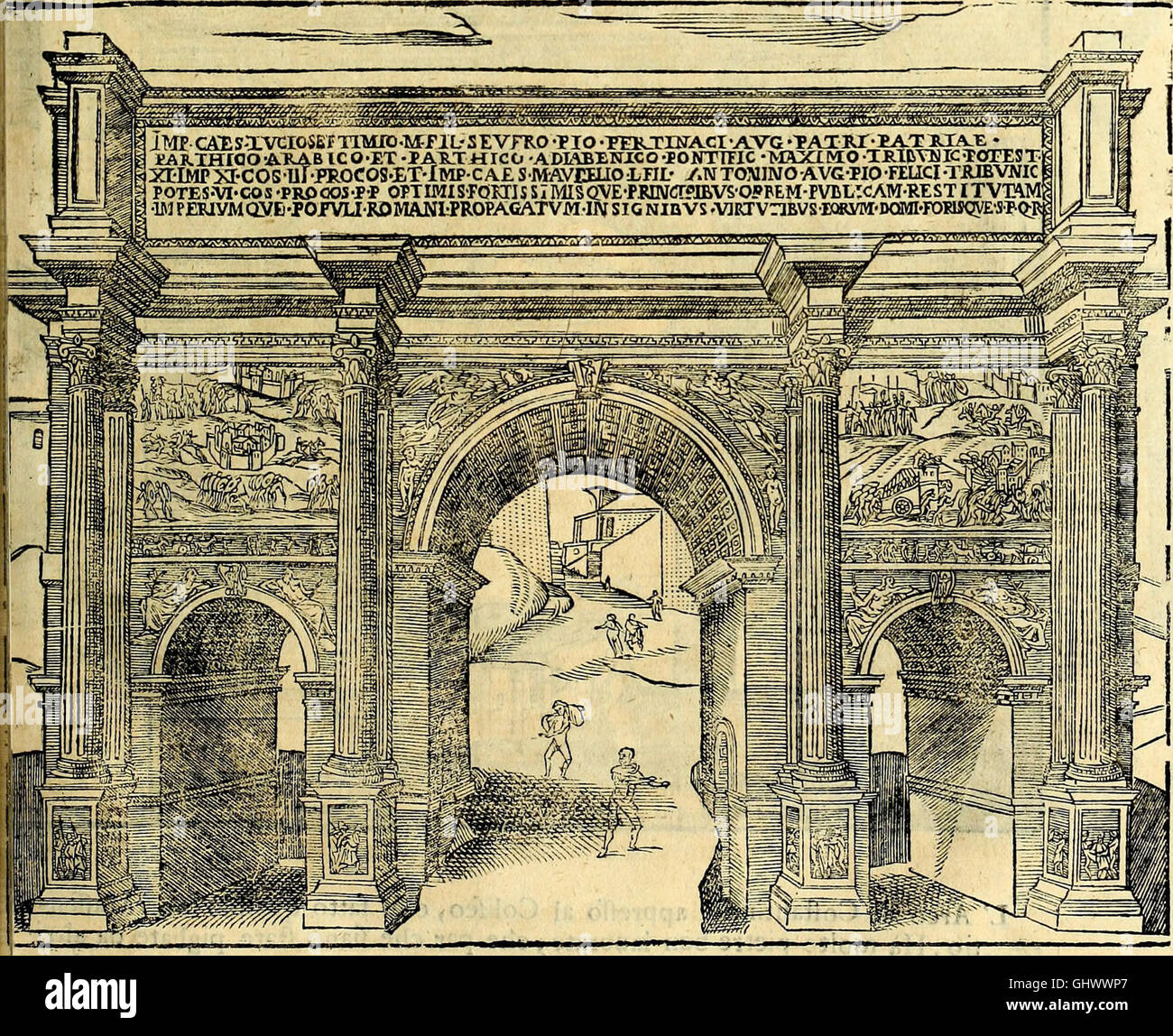 Dialoghi di d. Antonio Agostini Arcivescovo de Tarracona; Sopra le Medaglie, Iscrizioni, e Altre Antichita-(1698) Stockfoto