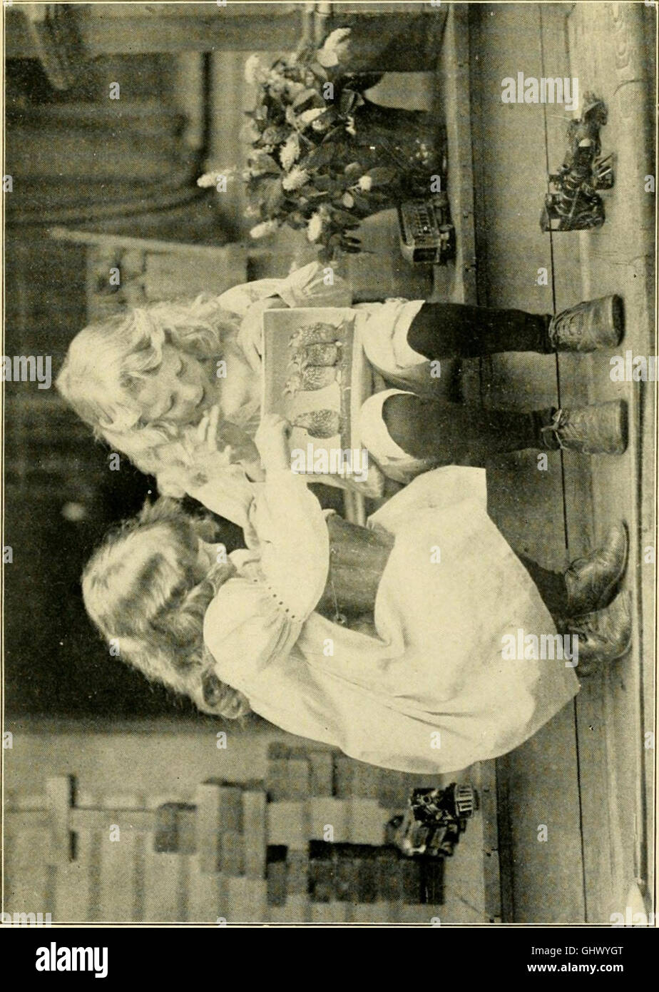 Graue Dame und die Vögel; Geschichten des Jahres Vogel für Elternhaus und Schule (1907) Stockfoto