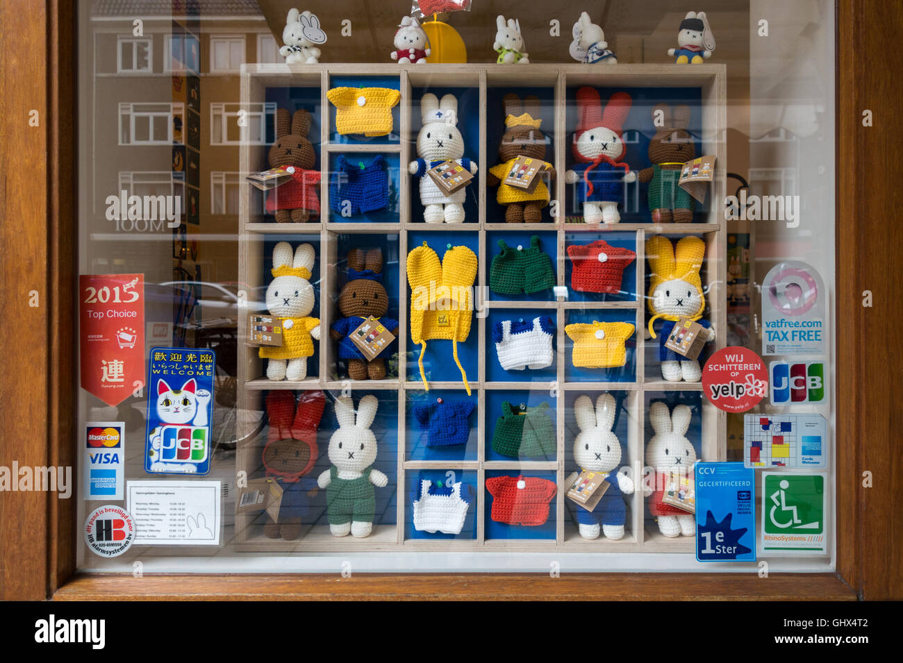 Miffy Shop; Offiziellen Miffy Store in Amsterdam, Niederlande. Niederländisch: Miffy Winkel Stockfoto