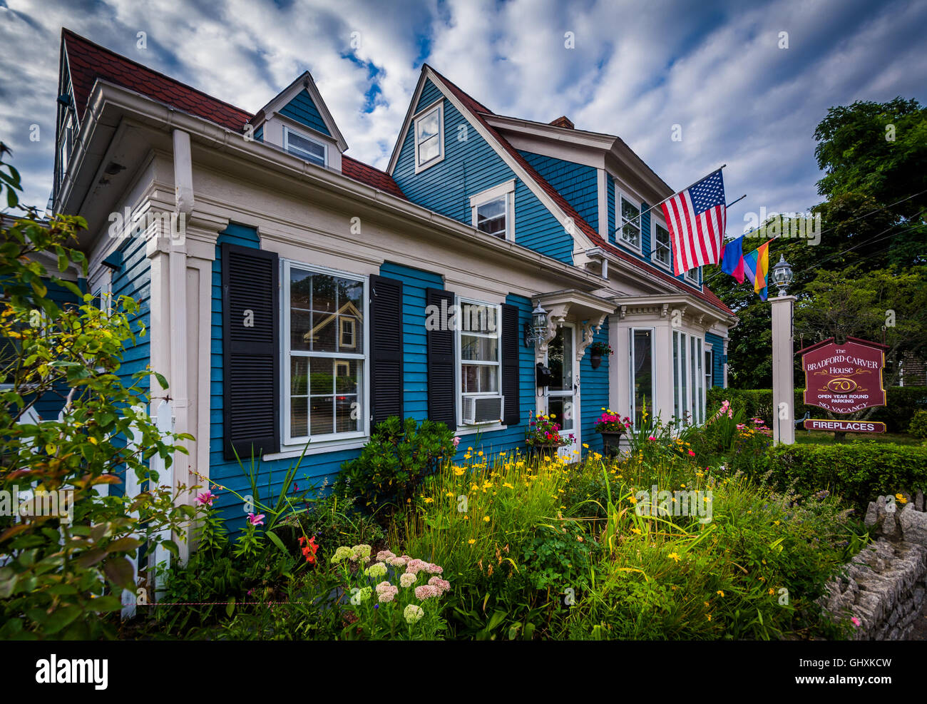 Haus in Provincetown, Cape Cod, Massachusetts. Stockfoto