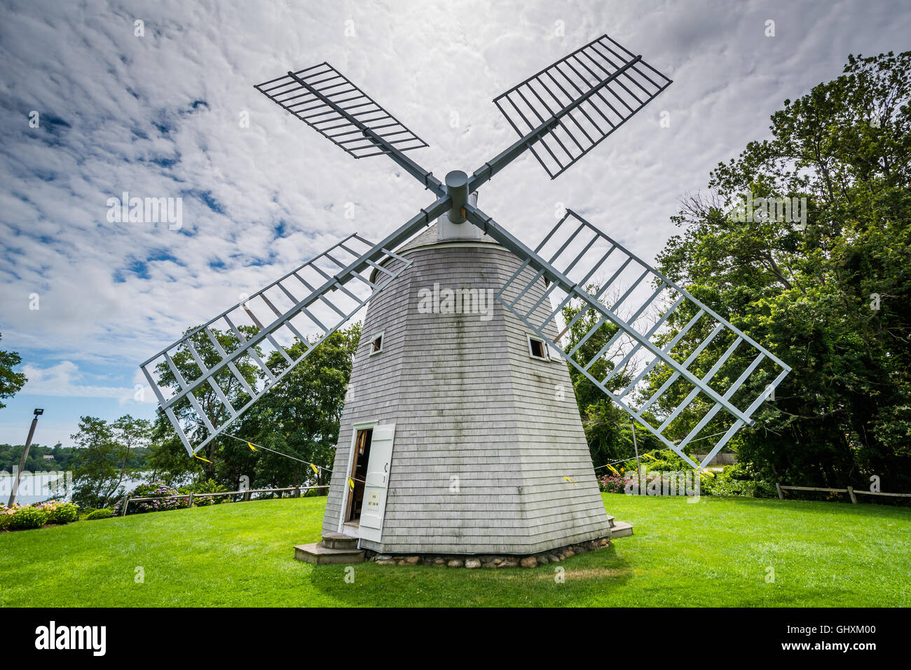 Jonathan Young Windmühle in Orleans, Cape Cod, Massachusetts. Stockfoto