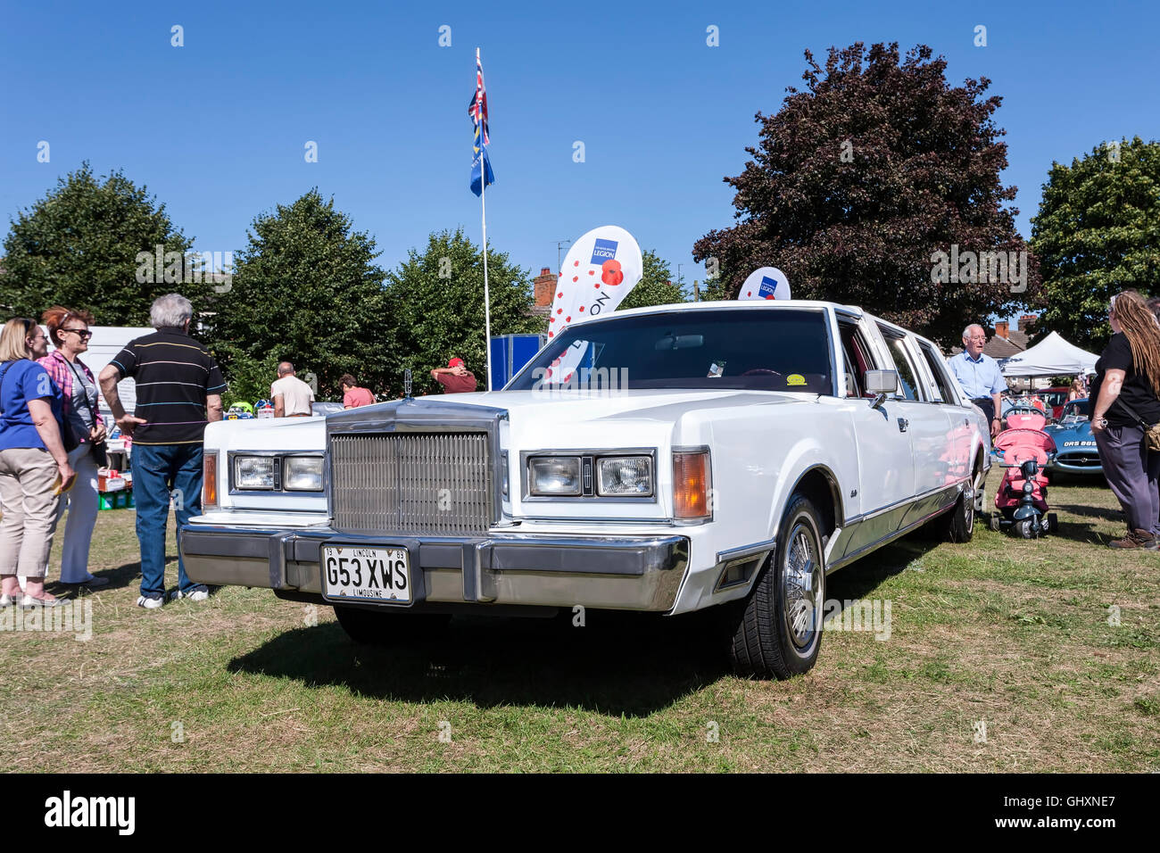 Lincoln Town Car, 1989. Oldtimer-Show. Stockfoto