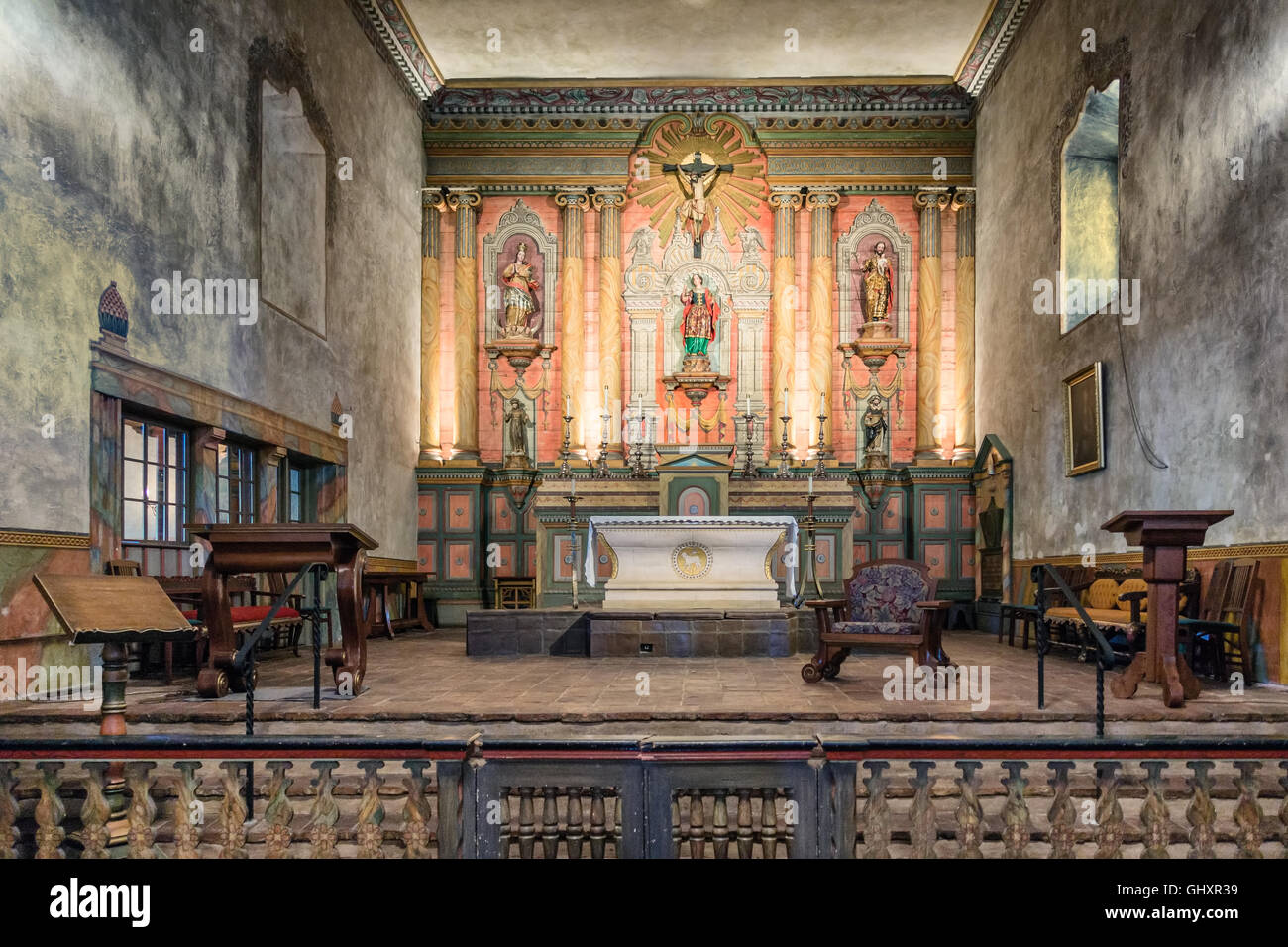 Die historischen Spanisch-Mission Santa Barbara in Kalifornien, USA Stockfoto