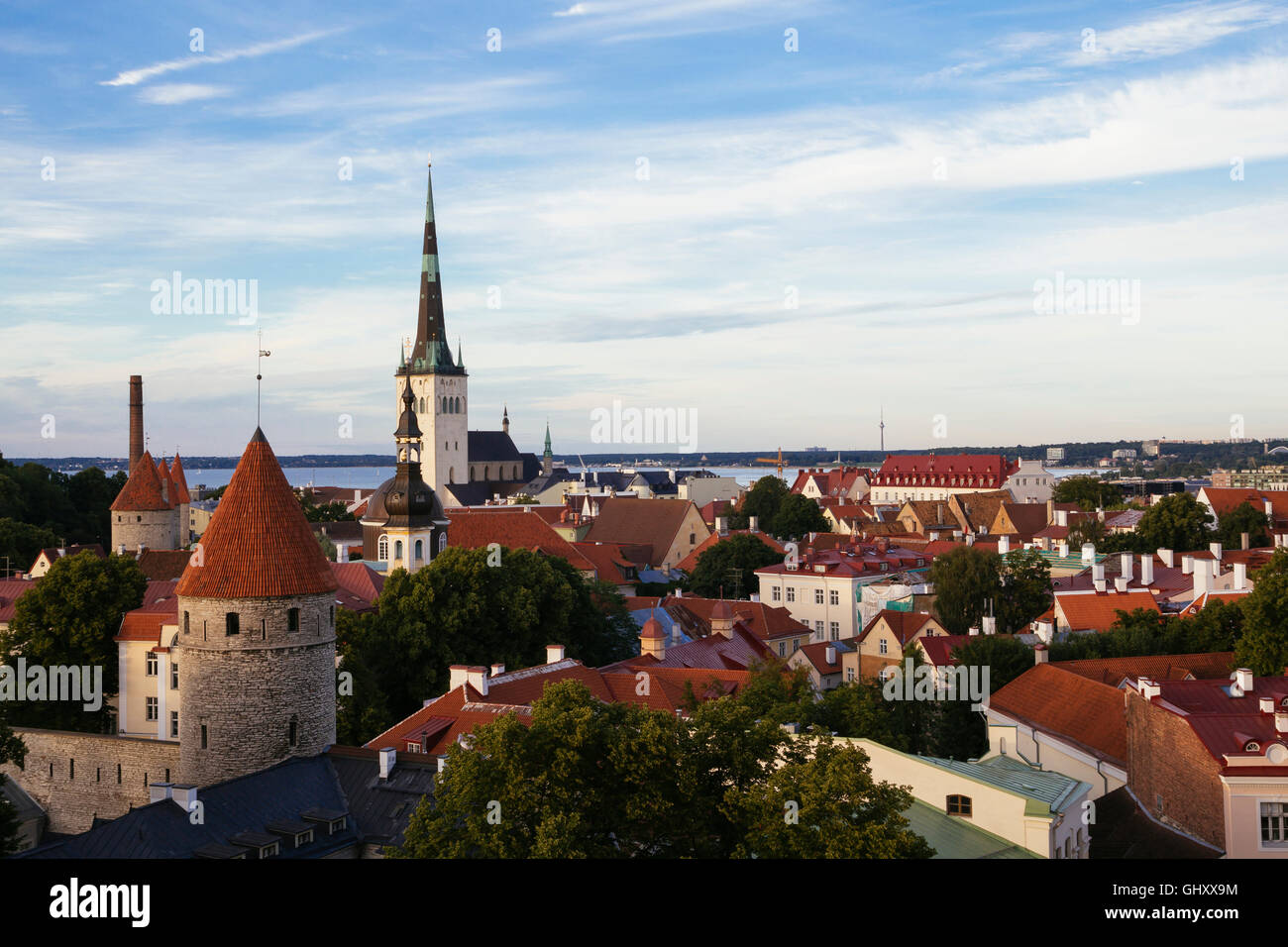 Stadtansicht von Tallinn, Hauptstadt von Estland, Europa Stockfoto