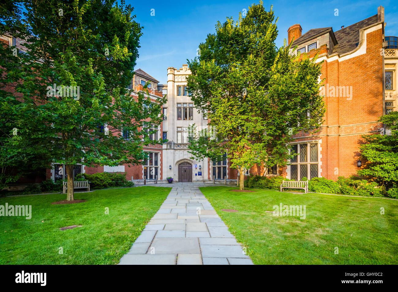 Rosenfeld-Halle, an der Yale University in New Haven, Connecticut. Stockfoto