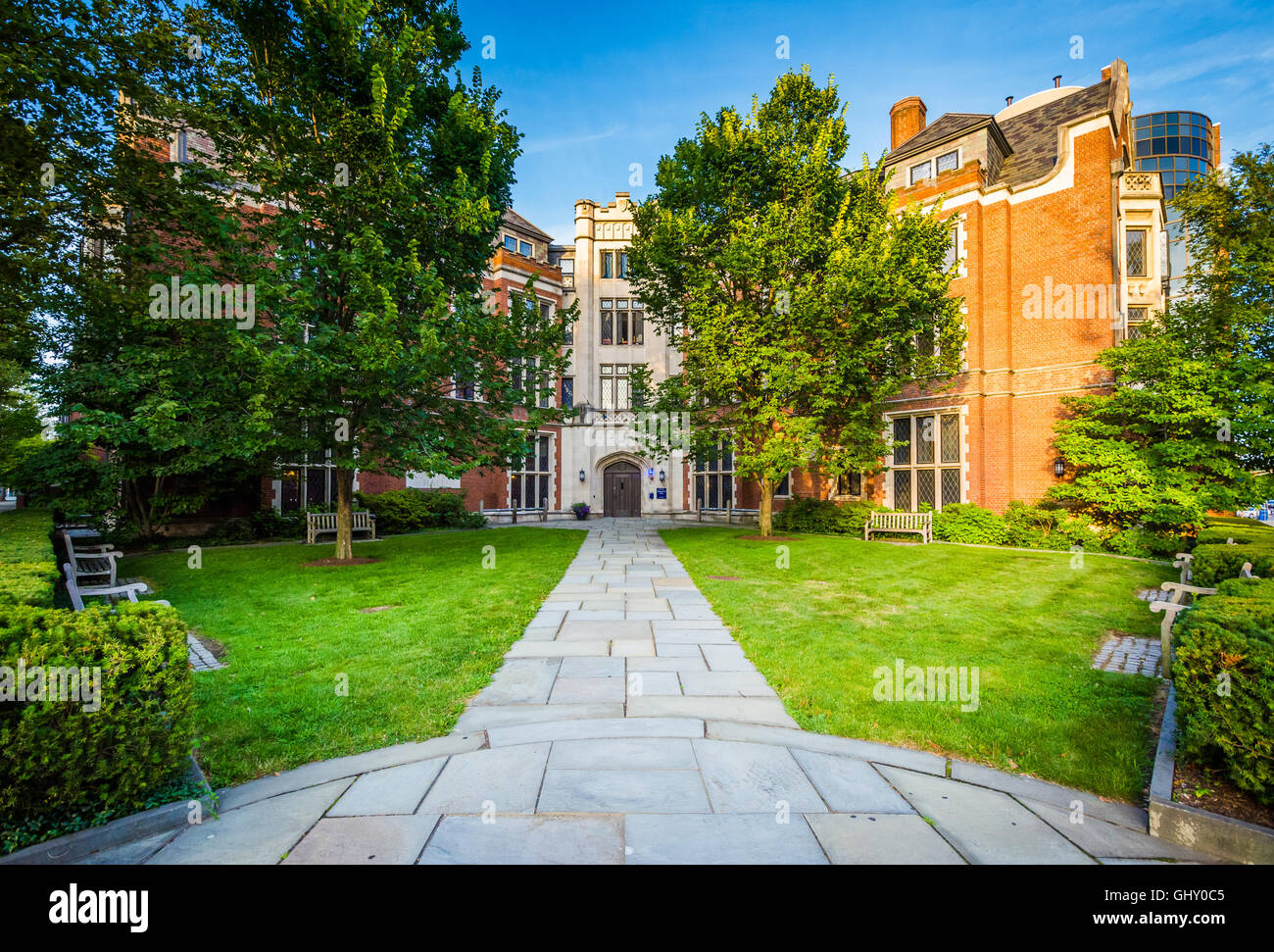 Rosenfeld-Halle, an der Yale University in New Haven, Connecticut. Stockfoto