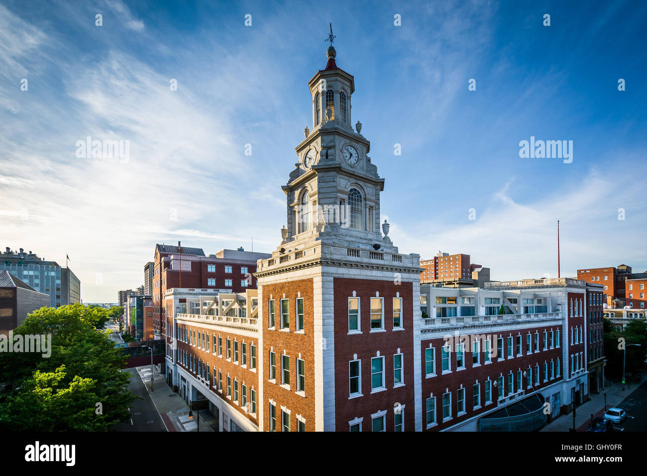 Der Temple Square Building, in der Innenstadt von New Haven, Connecticut. Stockfoto