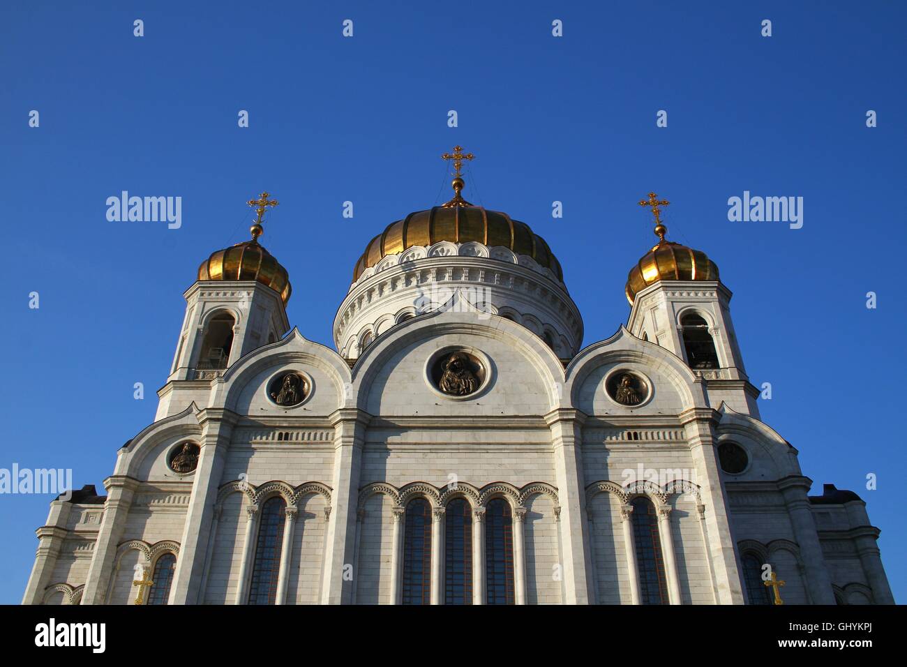 Christ-Erlöser-Kathedrale. Russland, Moskau Stockfoto