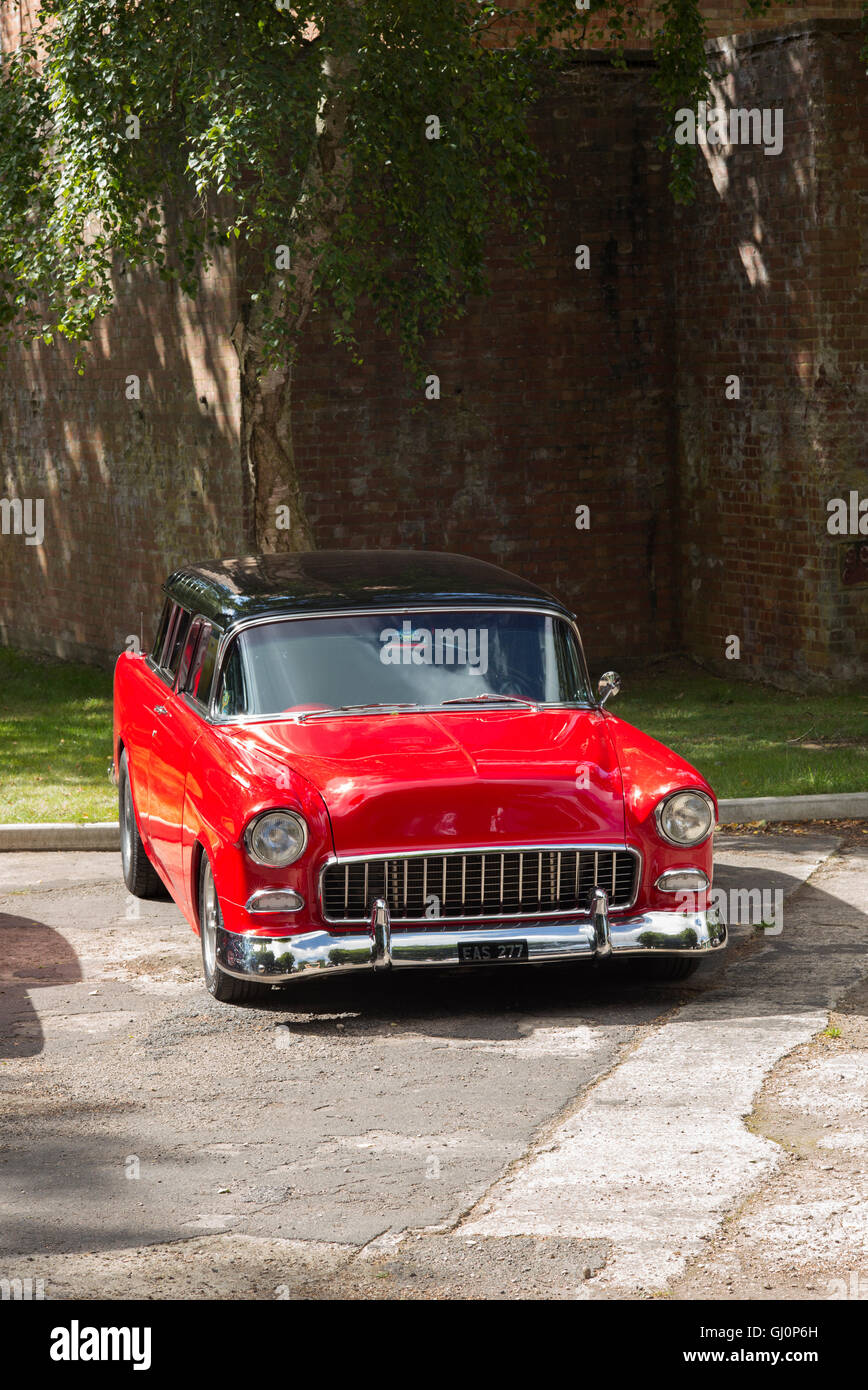 1955 Chevrolet Nomad. Amerikanische Oldtimer Stockfoto