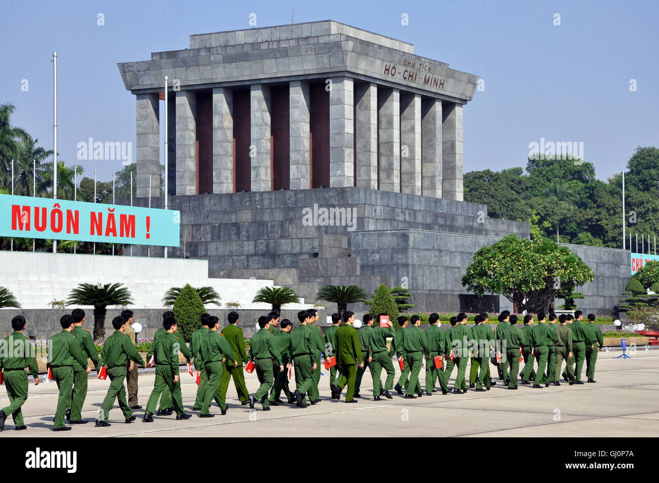 Der Ho-Chi-Minh-Mausoleum, Hanoi, Vietnam Stockfoto