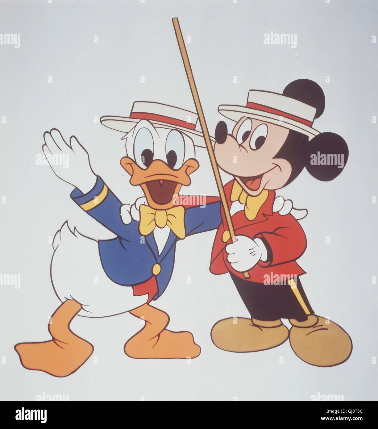 DISNEYS Donald Duck Und Micky Maus Stockfoto