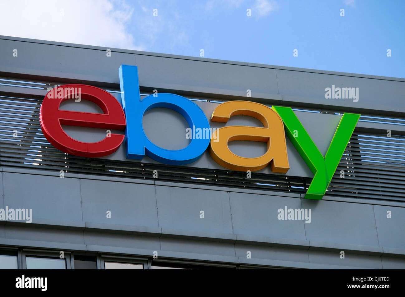 Logo der Marke "EBay", Berlin. Stockfoto