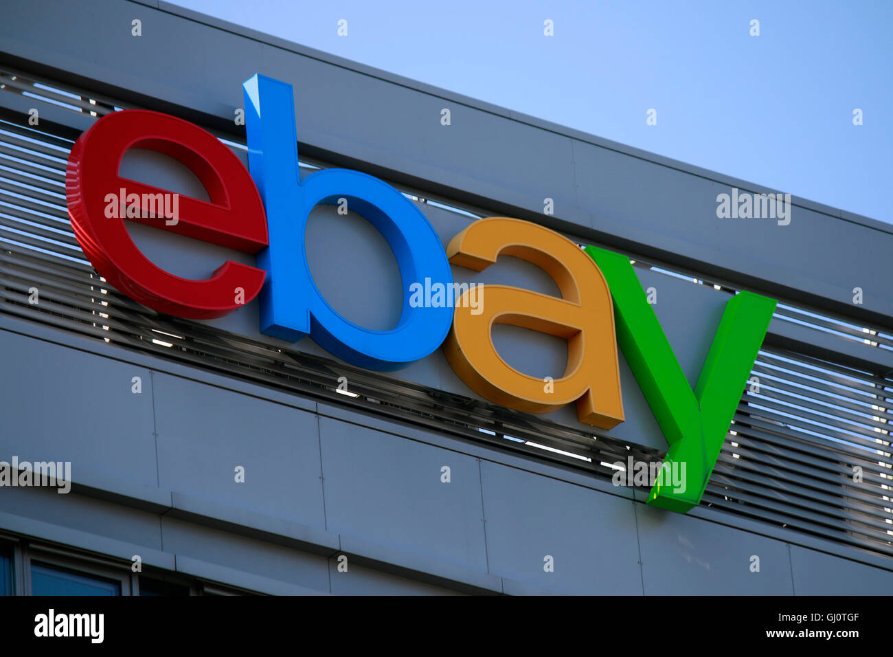 Logo der Marke "EBay", Berlin. Stockfoto