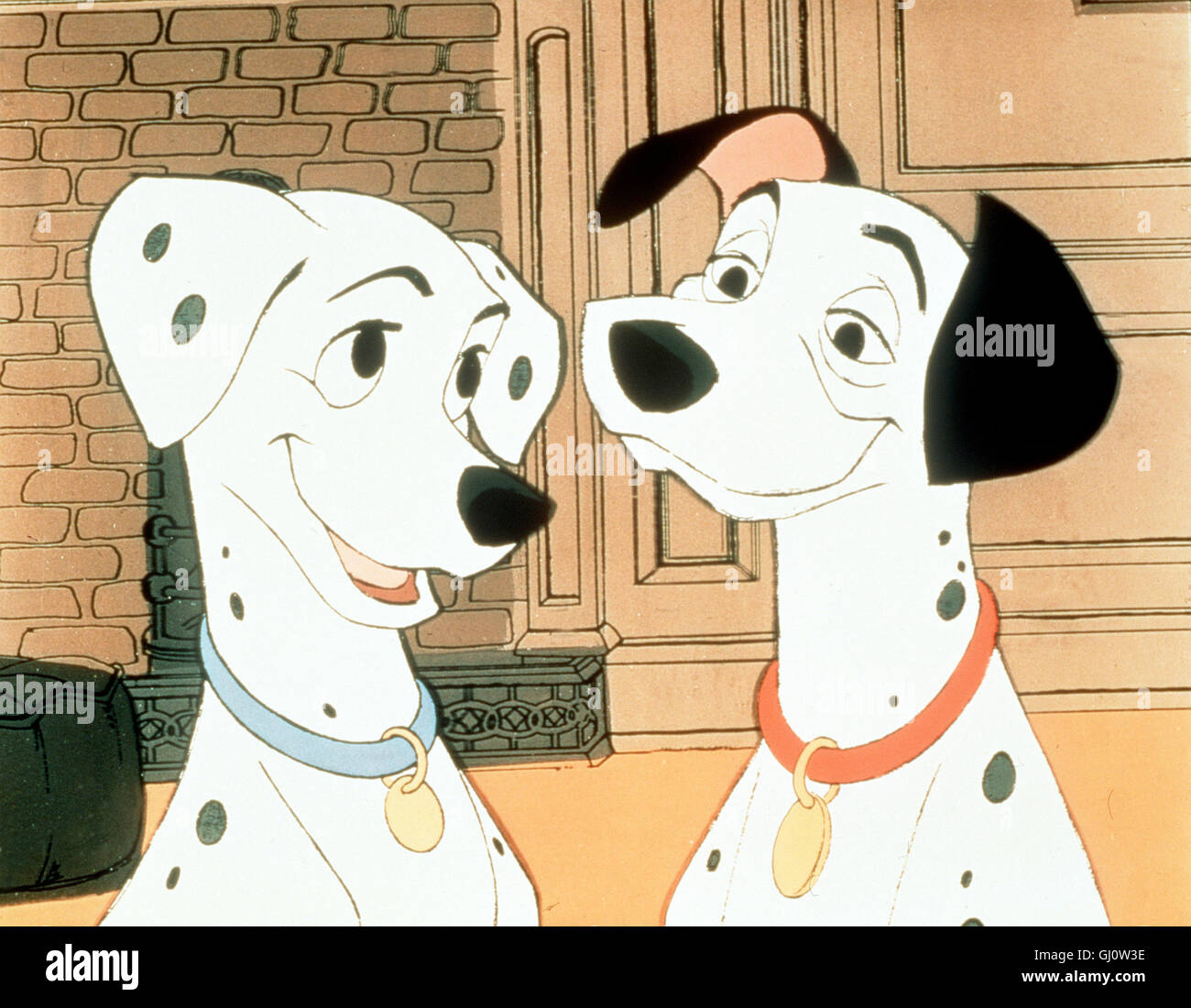 DISNEYS HUNDE-STARS "101 Dalmatiner" Foto: PERDI Und PONGO aka. Disney-Zeichentrickspecial  Stockfotografie - Alamy