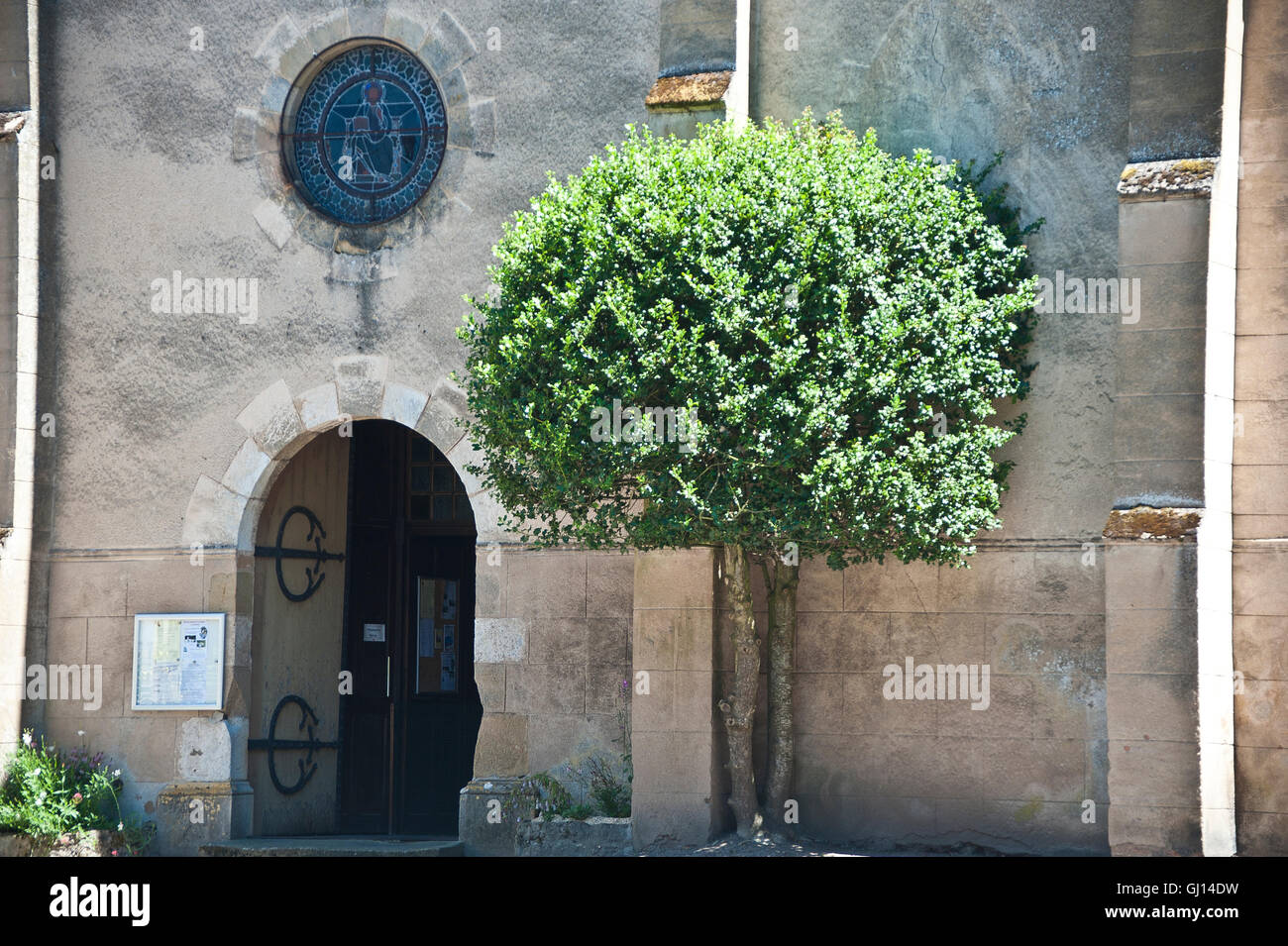 Kirche in Jaligny-sue-Bresbre, Frankreich Stockfoto