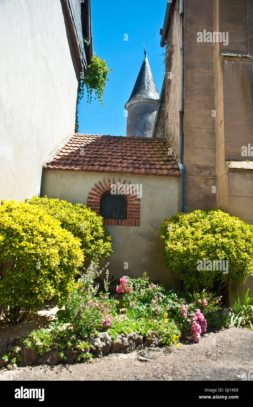 Kirche in Jaligny-sue-Bresbre, Frankreich Stockfoto