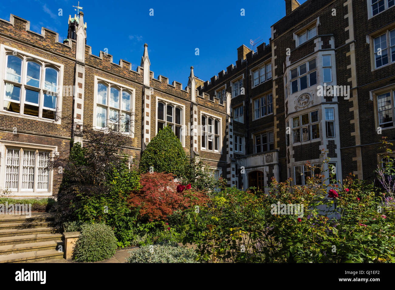 Middle Temple Hall und Gärten, London, England, Vereinigtes Königreich Stockfoto