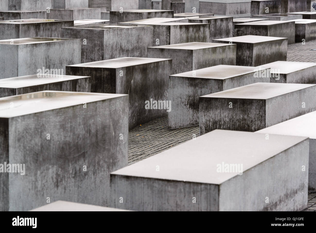 Berlin, Deutschland am Holocaust-Denkmäler. Stockfoto