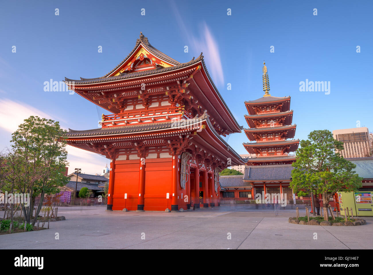 Sensoji-Tempel in Asakusa, Tokio, Japan. Stockfoto