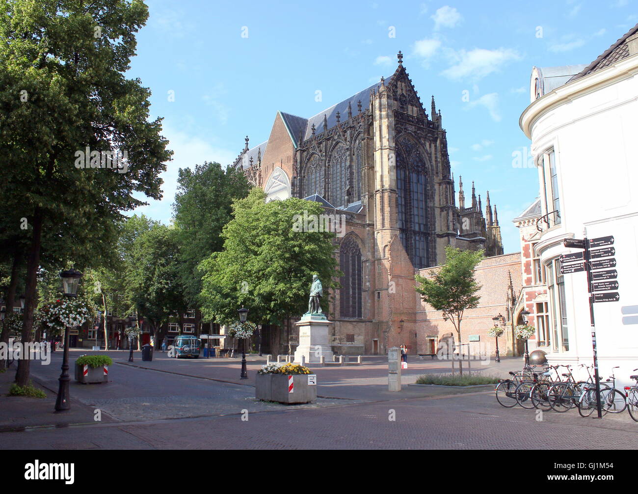 Hauptschiff der Kirche gotische Dom oder St.-Martins Kathedrale auf dem Domplein Platz in Utrecht, Niederlande Stockfoto