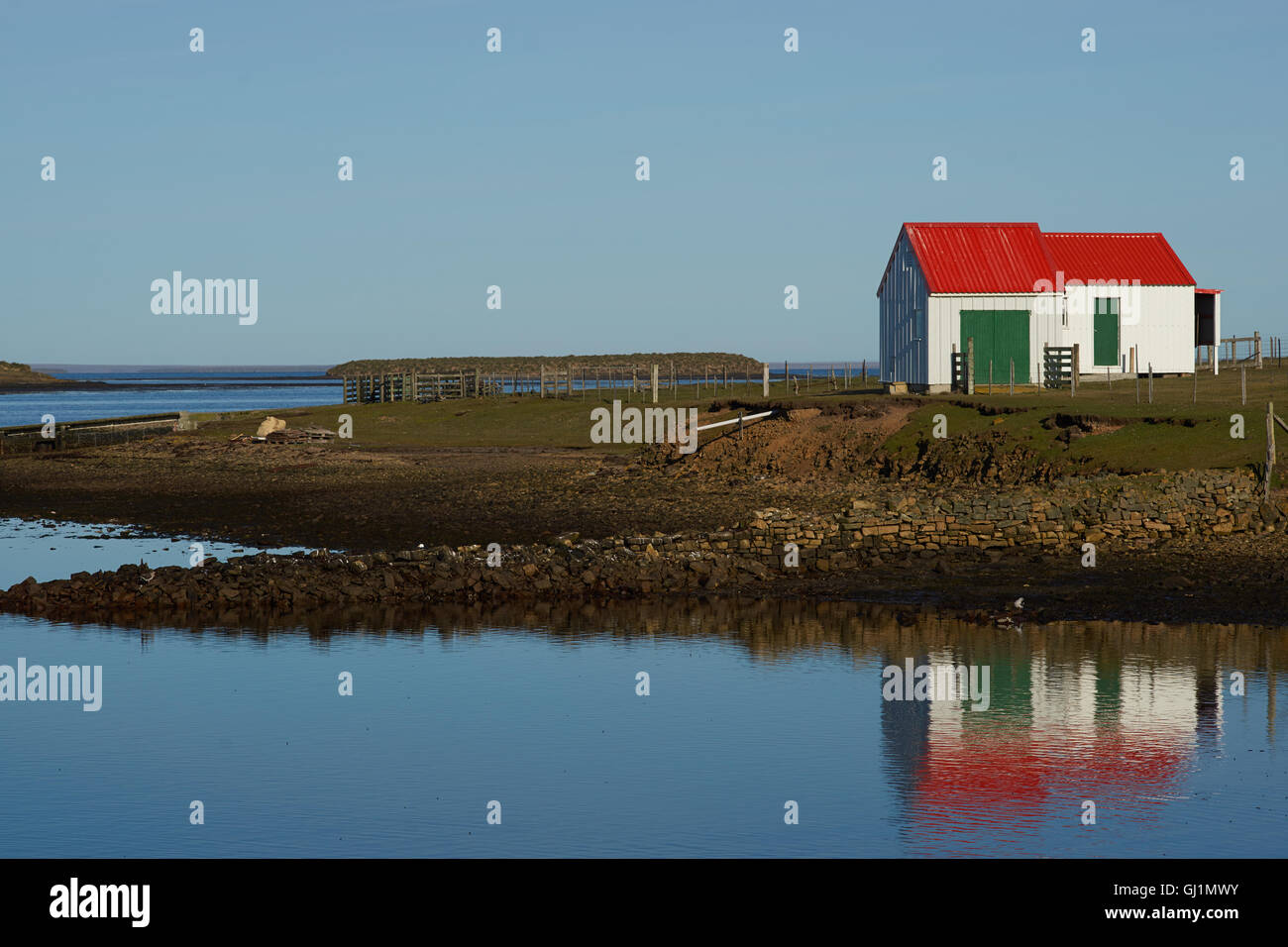 Düsterer Insel Stockfoto