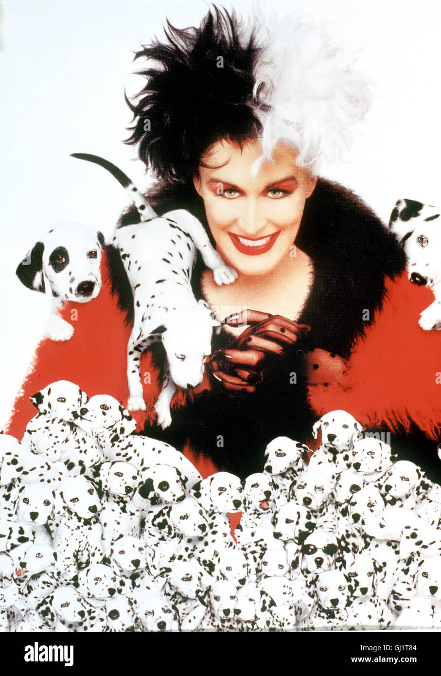 101 Dalmatiner sterben Exzentrische Cruella DeVil (GLENN CLOSE) hat es Auf 15 Dalmatiner Welpen 101 Dalmatiner sterben Exzentrische Cruella DeVil (GLENN CLOSE) hat es Auf 15 Dalmatiner Welpen