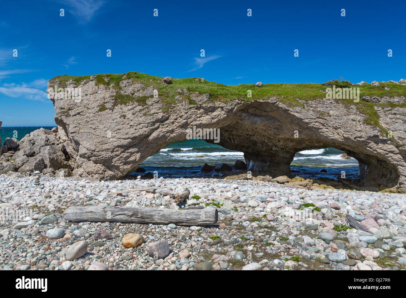 Arches Provincial Park auf der nördlichen Halbinsel, Neufundland und Labrador, Kanada. Stockfoto