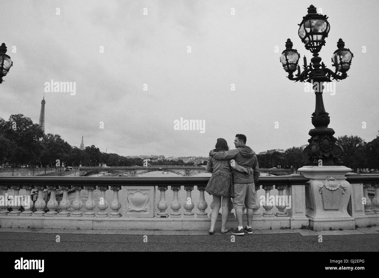 Liebe liegt in der Luft Stockfoto