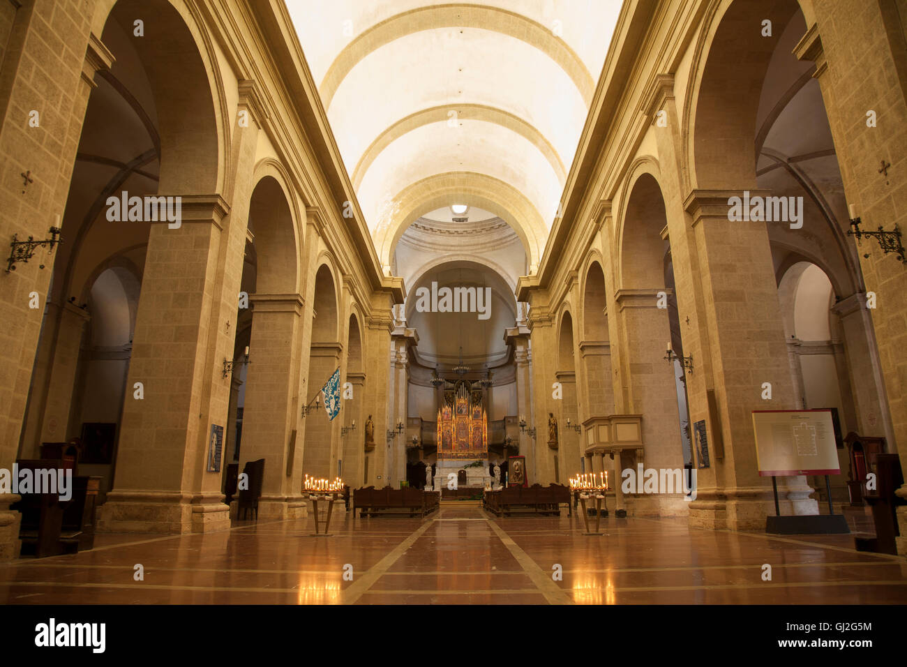Heilige Maria - Maria Kathedrale Kirche; Montepulciano; Toskana; Italien Stockfoto