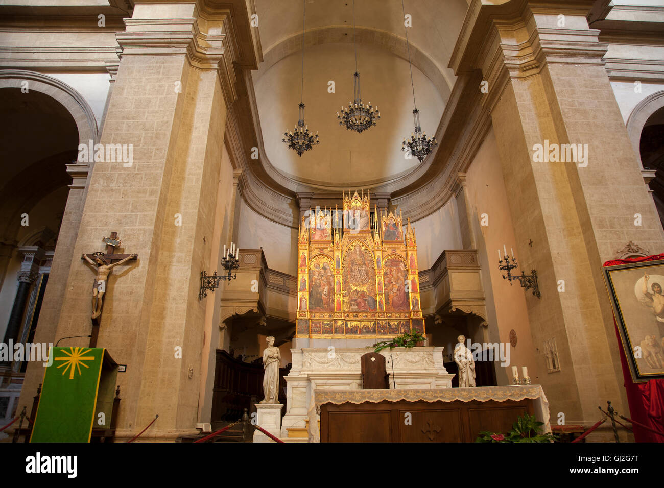 Heilige Maria - Maria Kathedrale Kirche; Montepulciano; Toskana; Italien Stockfoto