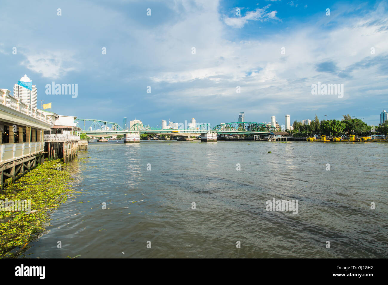 Chao-Phraya-Fluss Bangkok Thailand Stockfoto