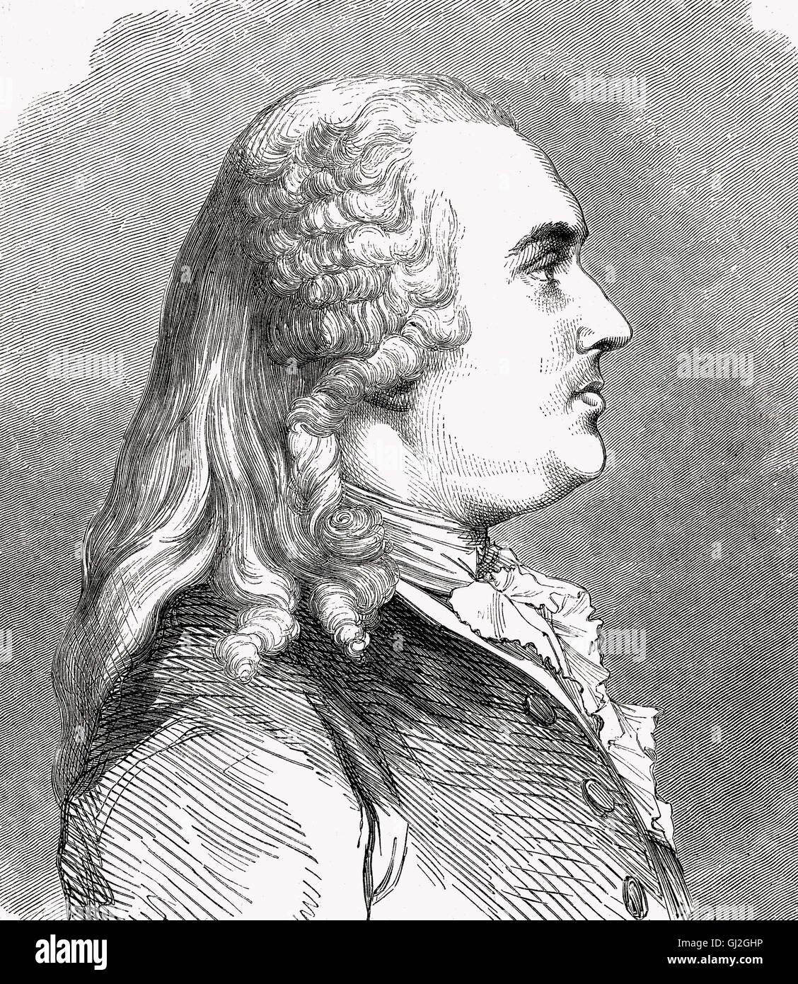 Anne Robert Jacques Turgot, Baron de l'Aulne, 1727-1781, ein französischer Ökonom und Staatsmann Stockfoto